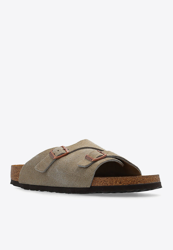 BirkenstockArizona Double-Buckle Leather Slides50463 0-TAUPETaupe