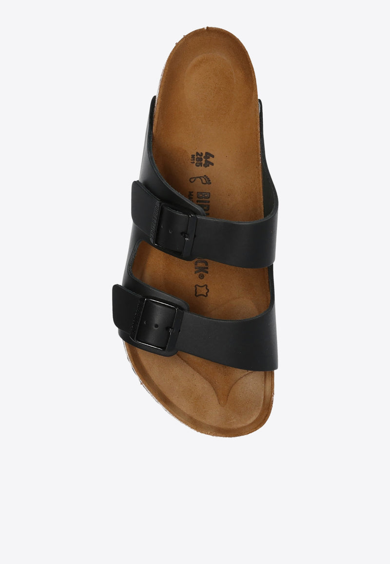 BirkenstockArizona Double-Strap Leather Slides51191 0-BLACKBlack