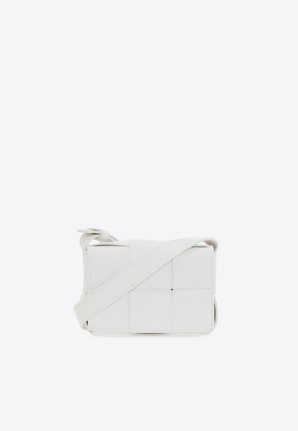 Bottega Veneta Candy Cassette Crossbody Bag White 666688 VMAY1-9009