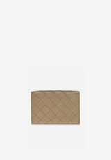 Bottega Veneta Intrecciato Leather Business Cardholder Taupe 667141 VCPP3-1520