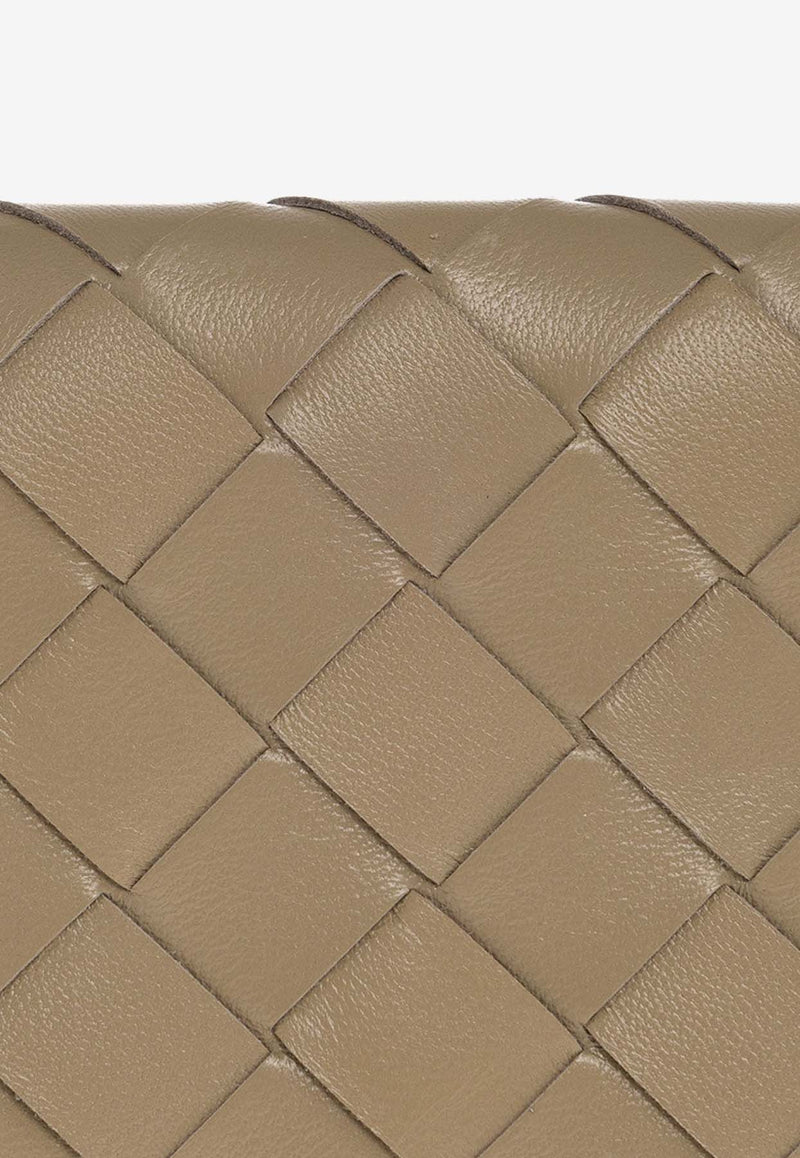 Bottega Veneta Intrecciato Leather Business Cardholder Taupe 667141 VCPP3-1520