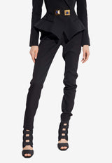 Balmain Wool Tailored Pants Black AF1PD010 WB01-0PA