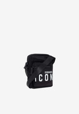 Icon Logo-Print Messenger Bag