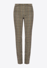 Chloé Check Print Tapered Pants Beige CHC19WPA02 169-21W