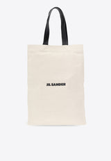 Jil Sander Logo Print Tote Bag Cream JSPU852457 WUB73003-102