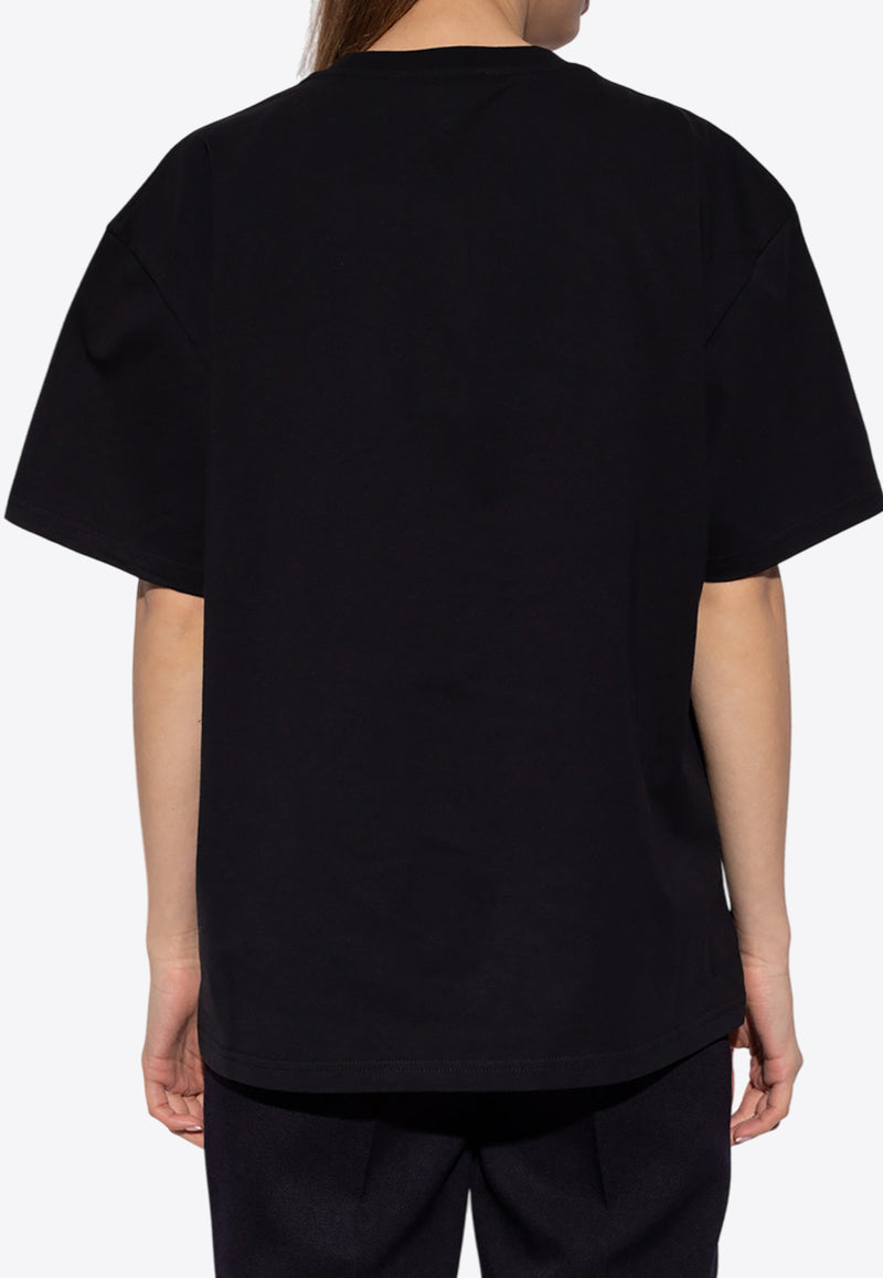 JW Anderson Anchor Patch Crewneck T-shirt Black JT0061 PG0772-999 BLACK