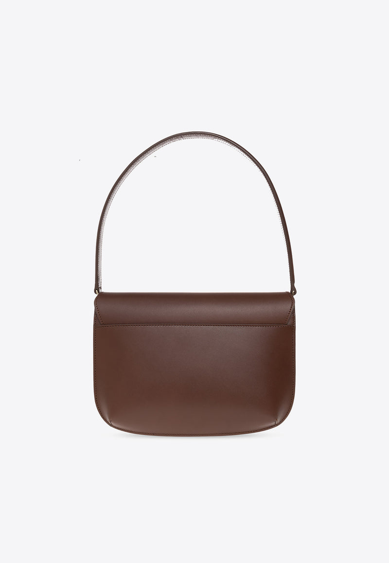 A.P.C. Sarah Leather Shoulder Bag Brown PXAWV F61526-CAD