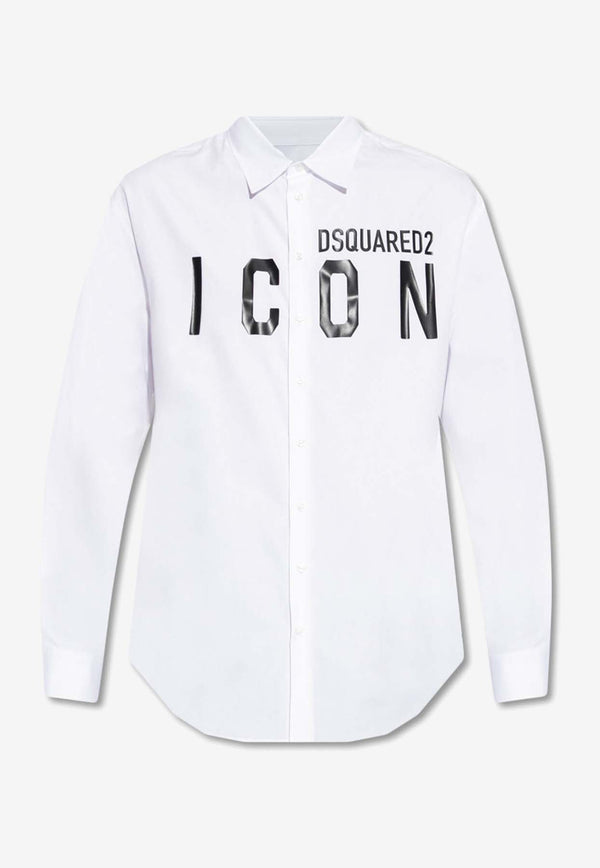 Logo-Print Long-Sleeved Shirt