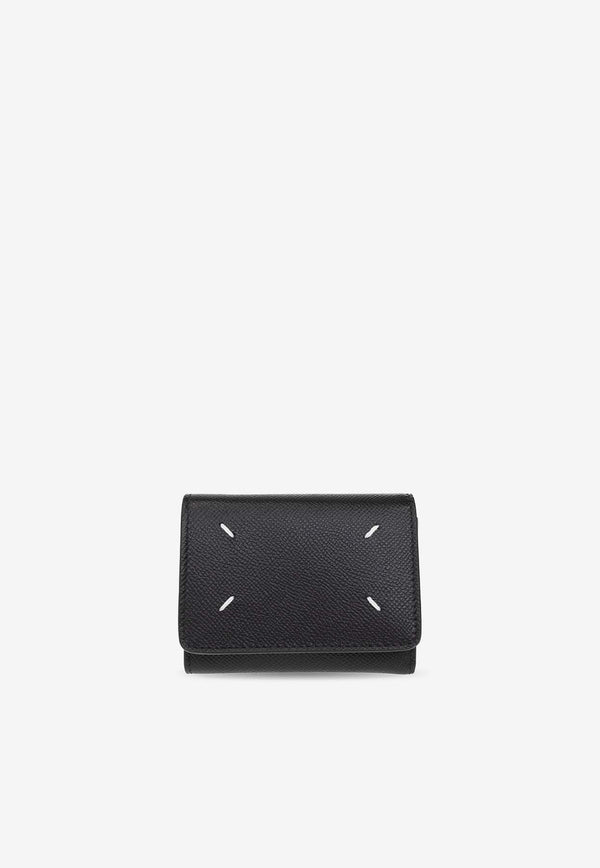 Four-Stitch Leather Wallet