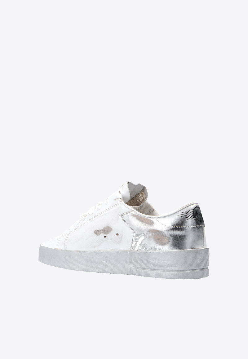 Golden Goose DB Stardan Low-Top Sneakers with Laminated Star White GWF00128 F002187-80185