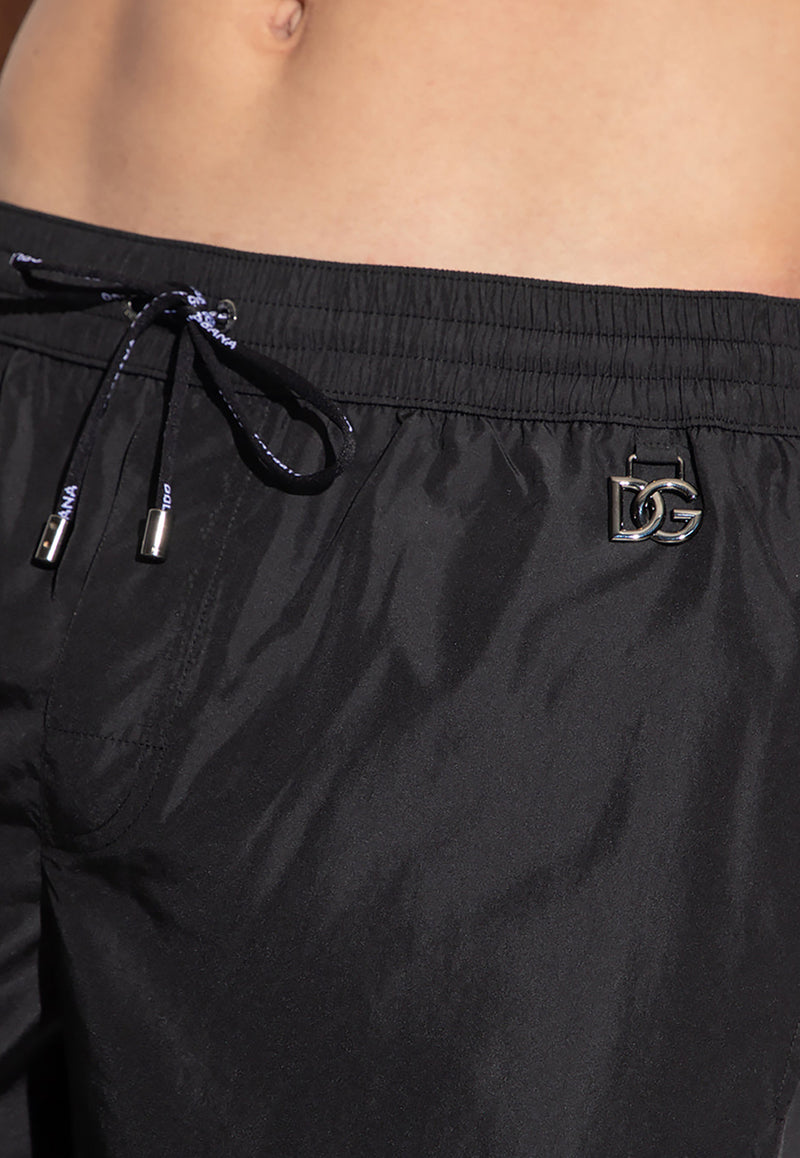 Dolce 
Gabbana DG Logo Swim Shorts Black M4E27T FUSFW-N0000