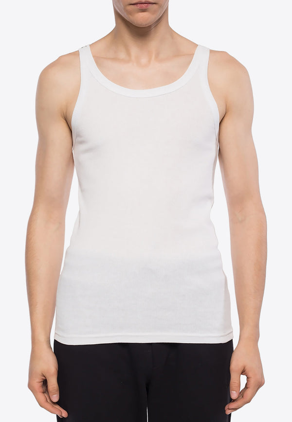 Dolce 
Gabbana Sleeveless Ribbed T-shirt White M8C19J OUAIJ-W0800