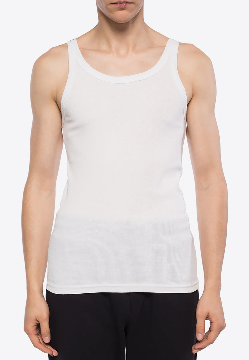 Dolce 
Gabbana Sleeveless Ribbed T-shirt White M8C19J OUAIJ-W0800