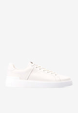 Balmain B-Court Low-Top Leather Sneakers White WM0VI244 LSMM-0FA