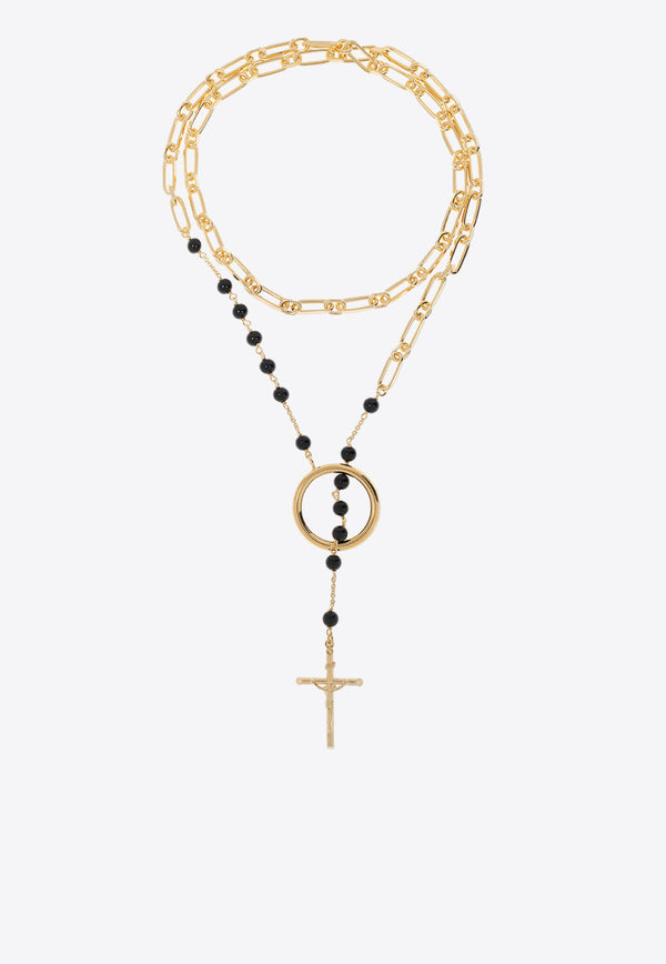 Dolce 
Gabbana Rosary Motif Necklace Gold WNN7S8 W1111-ZOO00