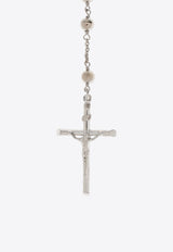 Dolce 
Gabbana Rosary Motif Necklace Silver WNN7S9 W1111-87655