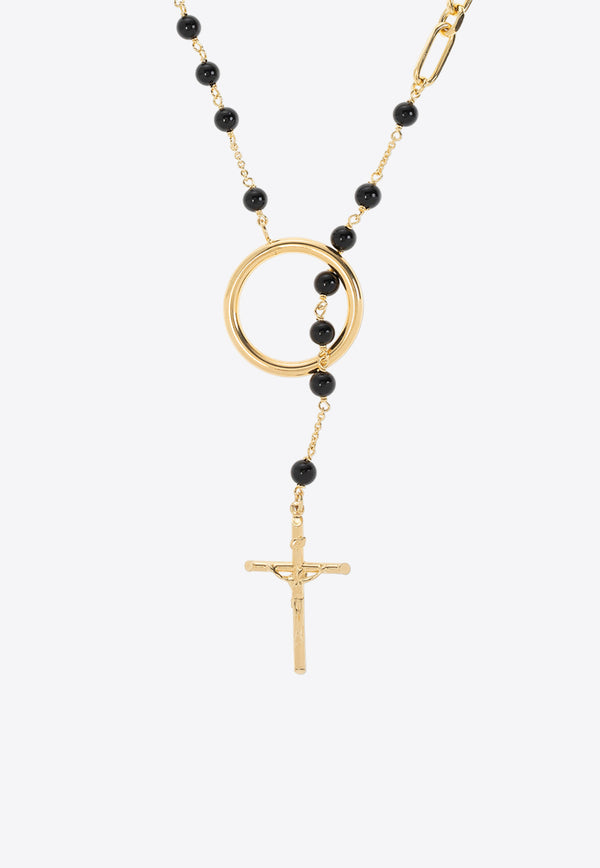 Dolce 
Gabbana Rosary Chain Necklace Gold WNN8S3 W1111-ZOO00