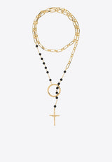 Dolce 
Gabbana Rosary Chain Necklace Gold WNN8S3 W1111-ZOO00