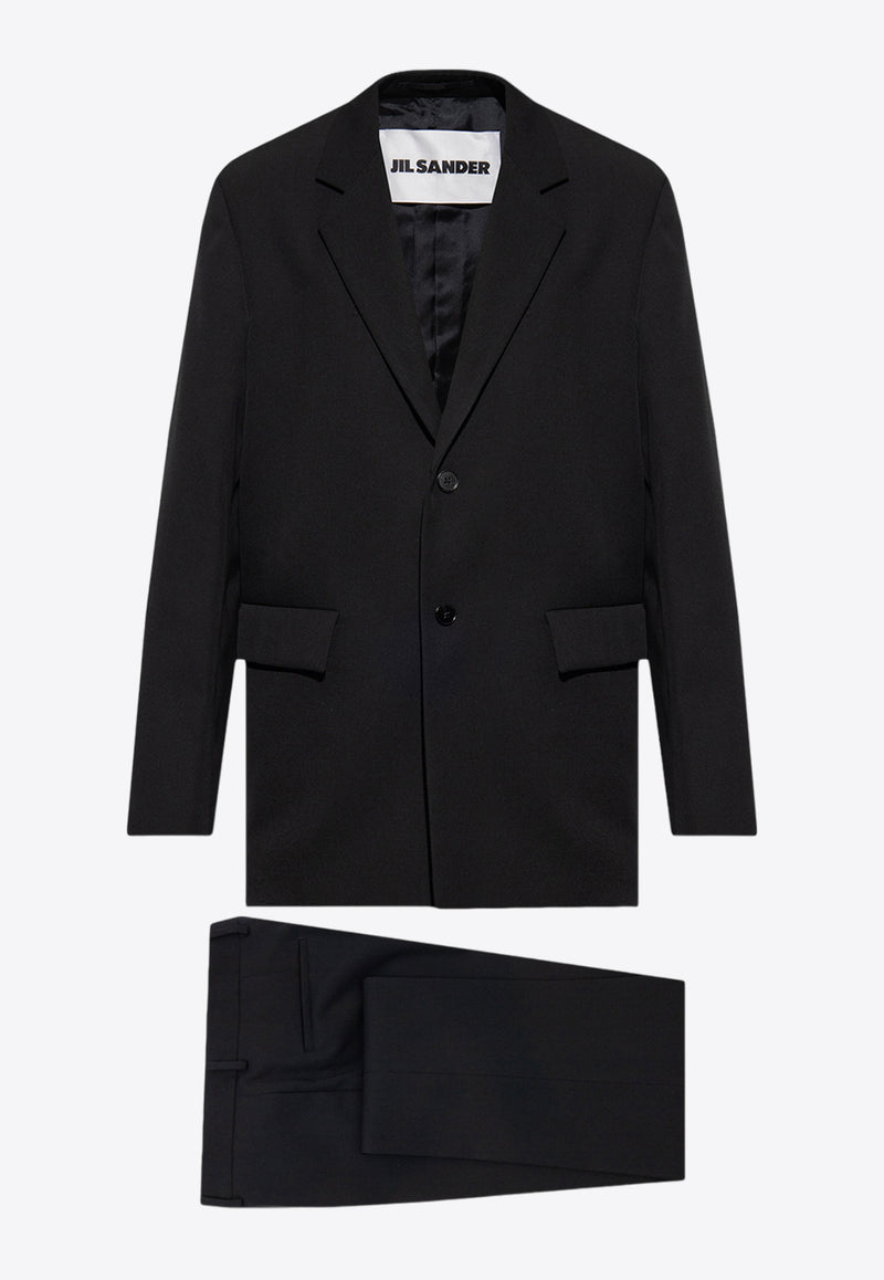 Jil Sander Single-Breasted Wool Suit Black 6203293000