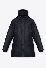 Canada Goose Langford Wool Padded Jacket Navy 2062M1 0-ATLANTIC NAVY MELANGE