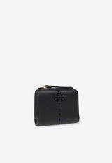 Tory Burch McGraw Bi-Fold Leather Wallet Black 148751 0-001