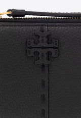 Tory Burch McGraw Bi-Fold Leather Wallet Black 148751 0-001