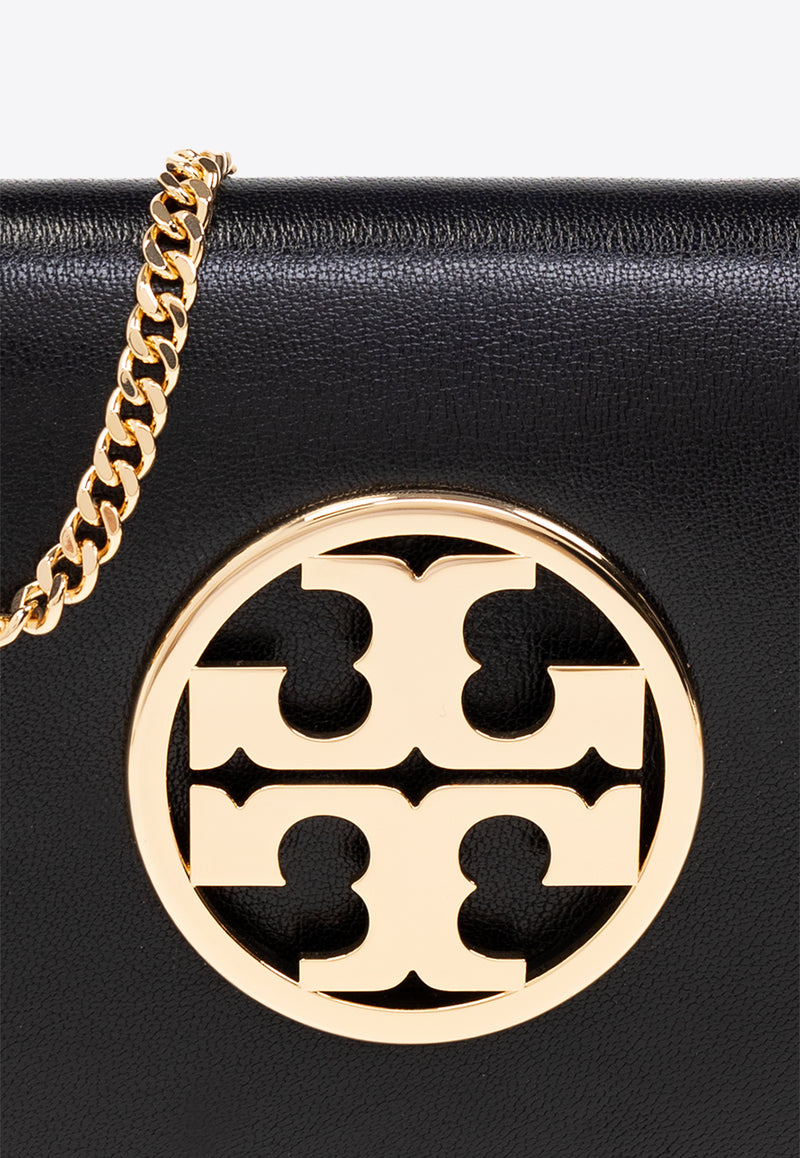 Tory Burch Reva Nappa Leather Shoulder Bag Black 152250 0-001