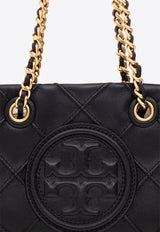 Tory Burch Mini Fleming Quilted Leather Shoulder Bag Black 152334 0-001