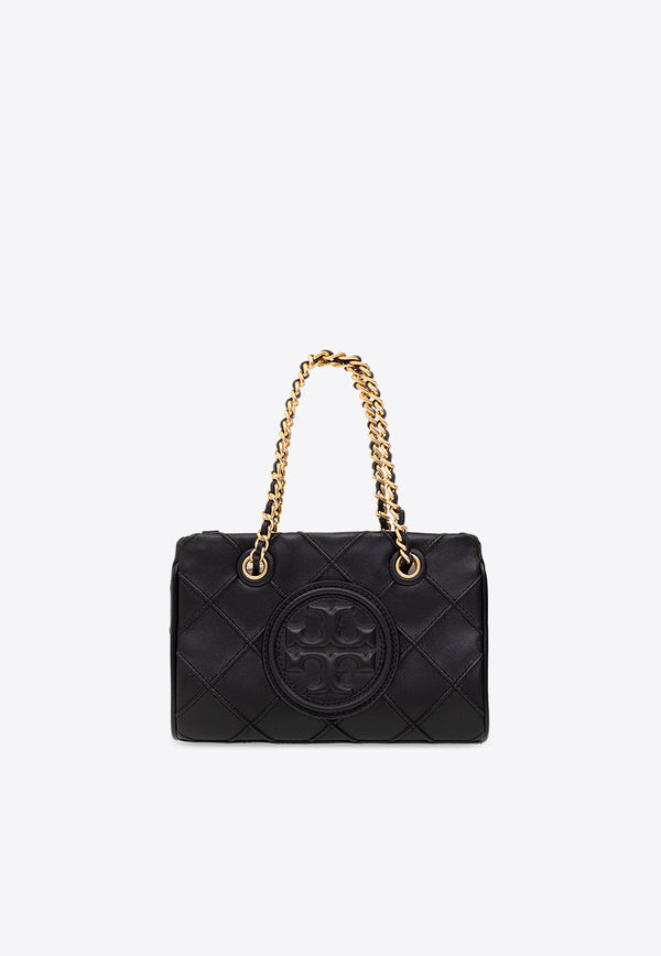 Tory Burch Mini Fleming Quilted Leather Shoulder Bag Black 152334 0-001