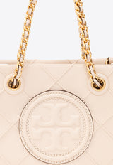 Tory Burch Mini Fleming Quilted Leather Shoulder Bag Cream 152334 0-122