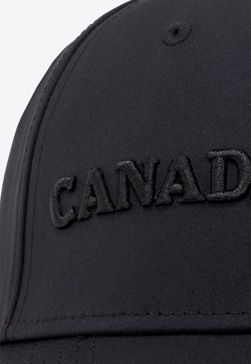 Canada Goose Embroidered Logo Baseball Cap Black 5482U 0-BLACK