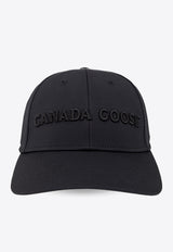 Canada Goose Embroidered Logo Baseball Cap Black 5482U 0-BLACK