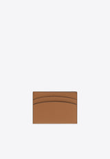 Tory Burch Robinson Pebbled Leather Cardholder Brown 155959 0-202