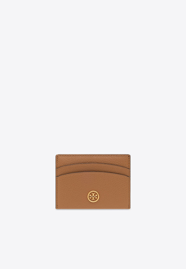 Tory Burch Robinson Pebbled Leather Cardholder Brown 155959 0-202