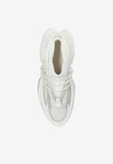 Balmain Unicorn Neoprene and Leather Sneakers White AM0VJ309 KNLR-0FA