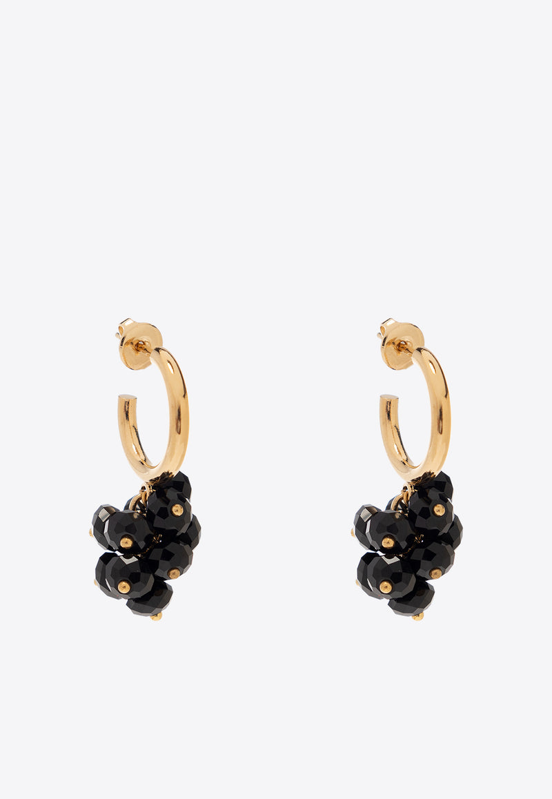 Isabel Marant Polly Beaded Earrings Gold BL0058FA A3B04B-BLACK