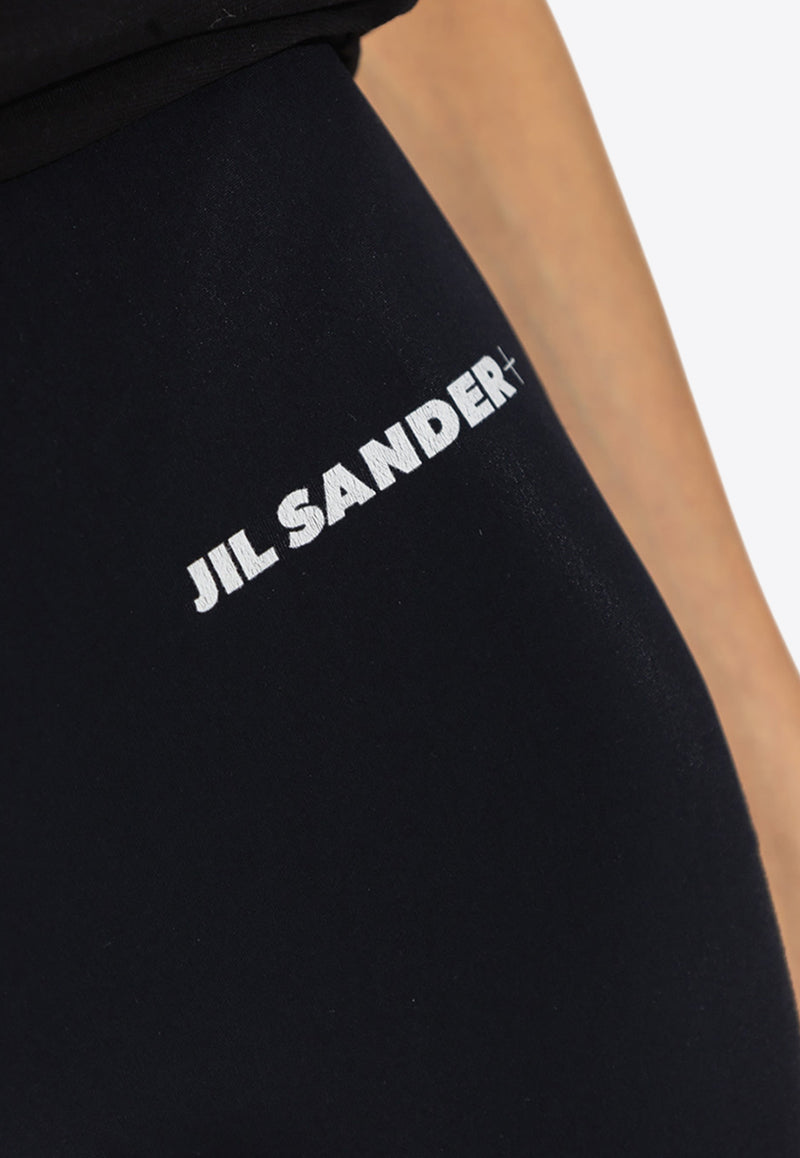 Jil Sander Logo Print Leggings Black J40KA0028 J20031-001