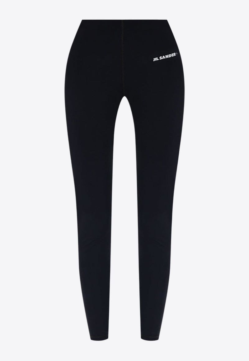 Jil Sander Logo Print Leggings Black J40KA0028 J20031-001