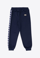 Dolce 
Gabbana Kids Girls Logo-Tape Track Pants Navy L4JPII G7JT7-B0065