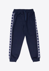 Dolce 
Gabbana Kids Girls Logo-Tape Track Pants Navy L4JPII G7JT7-B0065