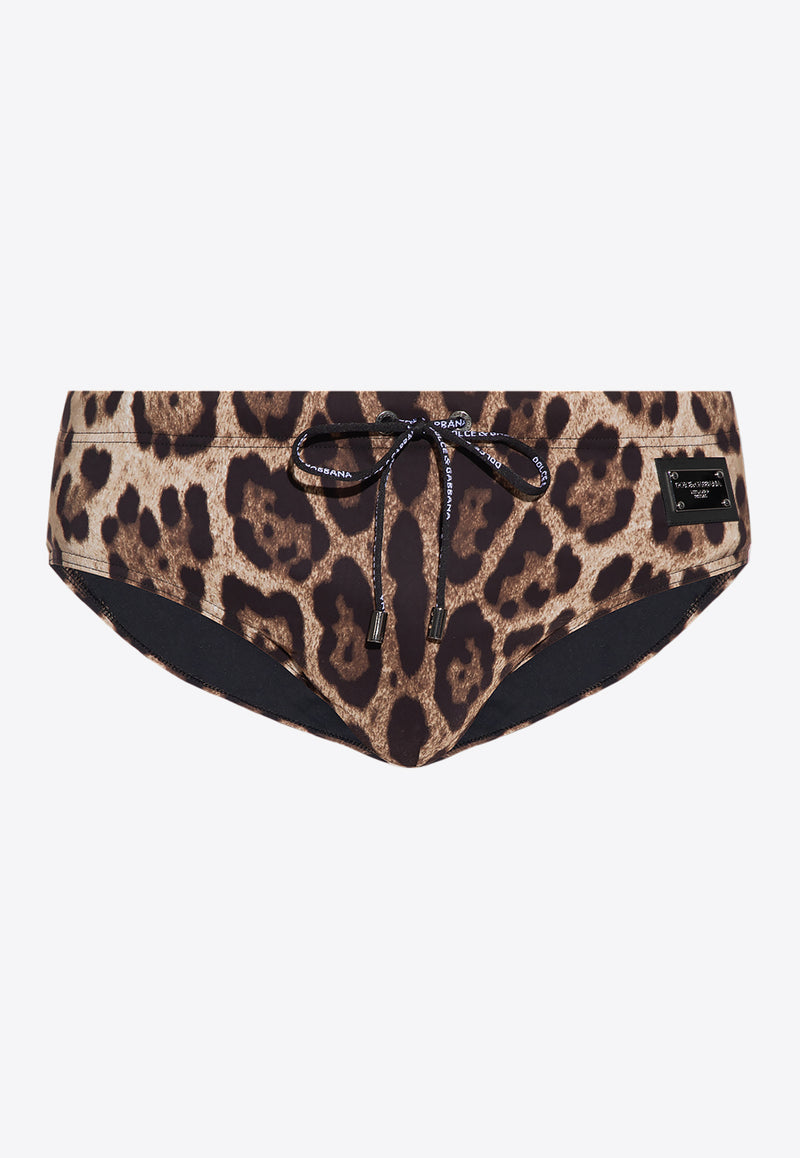 Dolce 
Gabbana Leopard Print Swim Briefs 61123190 / 62171000