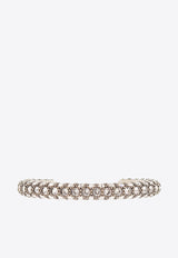 Isabel Marant Crystal Cuff Bracelet Silver BR0076FA A2B27B-TRANSPARENT SILVER