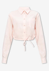 Marni Cropped Poplin Long-Sleeved Shirt CAMA0526X0 UTC223-00C13