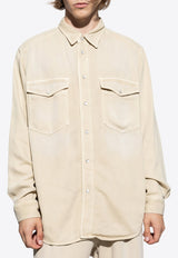 Isabel Marant Tailly Long-Sleeved Shirt Beige CH0102HA A1H32H-ECRU