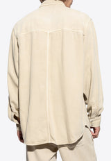 Isabel Marant Tailly Long-Sleeved Shirt Beige CH0102HA A1H32H-ECRU