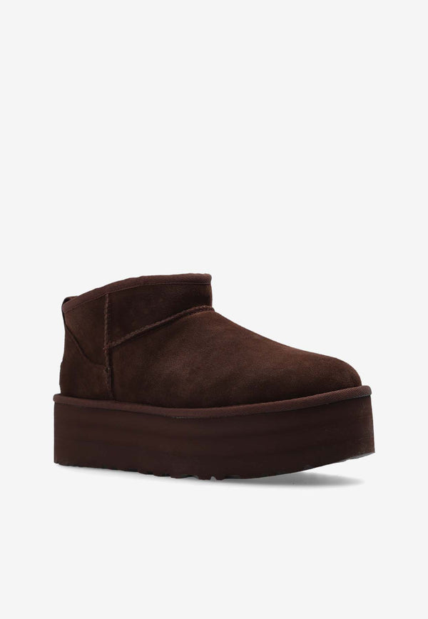 UGG Classic Ultra Mini Suede Platform Boots 1135092 0-BCDR