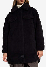 UGG Frankie Oversized UGGfluff Shirt Jacket 1144453 0-BLK