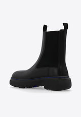 Burberry Creeper Leather Chelsea Boots Black 8075380 A1189-BLACK