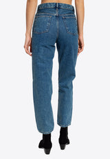 A.P.C. Martin High-Rise Straight-Leg Jeans Blue COGUT F09122-IAB