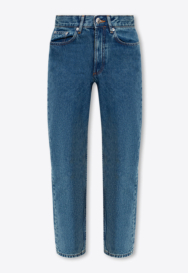 A.P.C. Martin High-Rise Straight-Leg Jeans Blue COGUT F09122-IAB